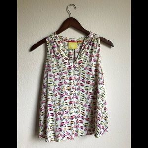 Anthropologie MAEVE Vespa crop top